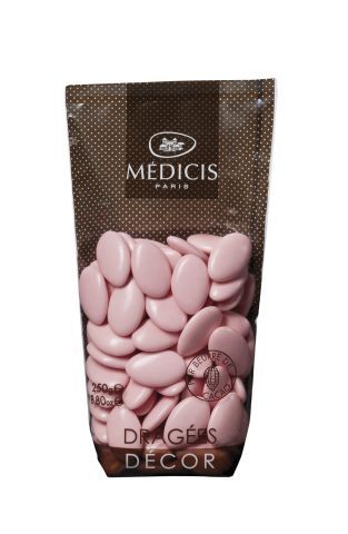 Dragées chocolat 71% - camaïeu de ROSE colorisassortis