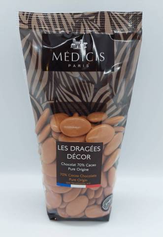 DRAGEES CHOCOLAT Terre de Sienne