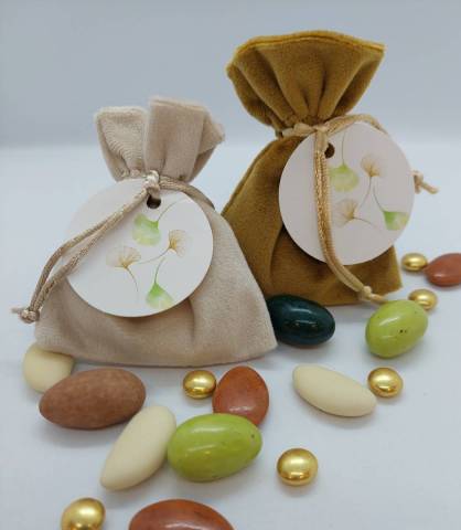POCHON VELOURS GINKO