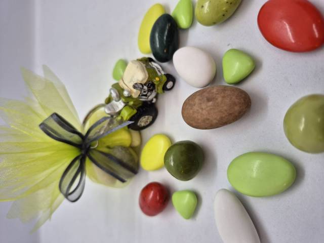 TULLE PORTE CLES TRACTEUR